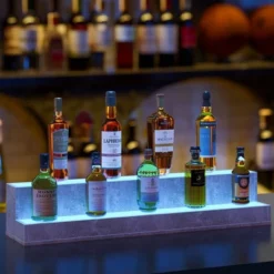 LED Lighted Liquor Bottle Display Shelf, DIY Illuminated Bottle Shelf With App & Remote Control -Chic Furniture Store GUEST 7052d379 e138 4c0d a1b6 09f356c512b0