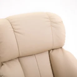 HOMCOM Recliner With Ottoman Footrest, Recliner Chair With Vibration Massage, Faux Leather And Swivel Wood Base For Living Room And Bedroom 12 HOMCOM Recliner With Ottoman Footrest, Recliner Chair With Vibration Massage, Faux Leather And Swivel Wood Base For Living Room And Bedroom -Chic Furniture Store GUEST 70606883 c511 4e98 95a6 4dc173a900d3