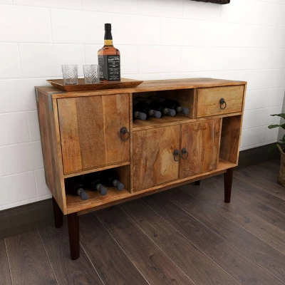 Modern Mango Wood Buffet Brown - Olivia & May 12 Modern Mango Wood Buffet Brown - Olivia & May - Image 12