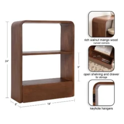 Kate & Laurel All Things Decor 18"x24" Kato Wall Shelf With Drawer -Chic Furniture Store GUEST 759b61e1 b34f 46bb 87d3 ec38b05ccbb0