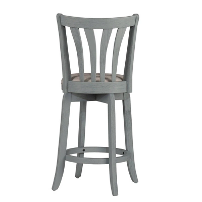 25.75" Savana Swivel Counter Height Barstool Blue (Wirebrush)/Cream - Hillsdale Furniture 2 25.75" Savana Swivel Counter Height Barstool Blue (Wirebrush)/Cream - Hillsdale Furniture - Image 2