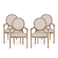 Set Of 4 Judith French Country Wood Upholstered Dining Chairs - Christopher Knight Home -Chic Furniture Store GUEST 772ee0cd 252b 4ff7 a03f 22bdae7f579e