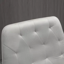 Vinsetto Mid-Back Tufted Velvet Fabric Home Office Desk Chair With Adjustable Height Swivel Adjustable Task Chair With Padded Armrests Light Gray -Chic Furniture Store GUEST 78cc03dd c0af 43e3 8730 cd0bd75c1fbf