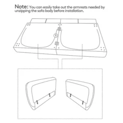 Costway Convertible Futon Sofa Bed PU Adjustable Couch Sleeper W/Wood Legs -Chic Furniture Store GUEST 7916d9a3 4f84 49f9 b32d f7e7cf1a6a94