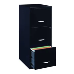 Hirsh Industries Space Solutions File Cabinet 3 Drawer - Black