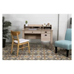 Executive Desk With Hutch USB And Charger Hub - OneSpace -Chic Furniture Store GUEST 7cbd75ba c64e 4e4f 94da 234e34ad1aba