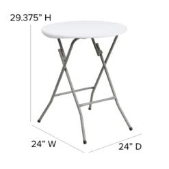 Flash Furniture 2-Foot Round Granite White Plastic Folding Table 7 Flash Furniture 2-Foot Round Granite White Plastic Folding Table -Chic Furniture Store GUEST 7f011ec1 c663 4534 8446 fde29fd6fb5c