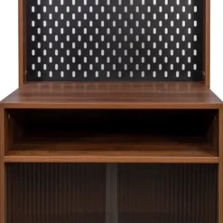 LIVAREEmlen Kitchen Baker's Racks With 2 Sliding Striped Glass Doors,Freestanding Storage Cabinet For Bottles,Wine,Coffee Machine,Microwave Oven -Chic Furniture Store GUEST 7f4281be 96d6 4caa 83fb 195063335505