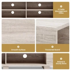 Costway TV Stand Entertainment Media Center Console For TV's Up To 65'' W/Storage Shelves -Chic Furniture Store GUEST 7f95ded6 89ed 4782 af12 09bfab48c228