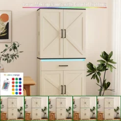 KTMBDW 67.7¡± Pantry Cabinet, Tall Kitchen Storage Cabinet With 4 Doors And 1 Drawer, Cupboard With 6 Hanging Shelves For Kitchen, Dining Room, White 10 KTMBDW 67.7¡± Pantry Cabinet, Tall Kitchen Storage Cabinet With 4 Doors And 1 Drawer, Cupboard With 6 Hanging Shelves For Kitchen, Dining Room, White -Chic Furniture Store GUEST 803f3978 85f8 44cf 8b27 9f53e6c8ff42