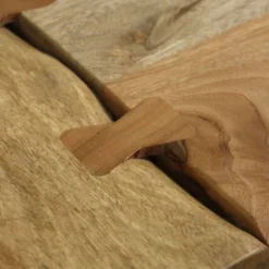 Chic Furniture Store 7 Live Edge With Butterfly Joints And Tapered Legs Console Table Natural/Black - StyleCraft