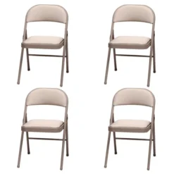 MECO 4-Pack Of Sudden Comfort Deluxe Fabric Padded Folding Dinning Chairs With 16 X 16 Inch Seat And Non Marring Leg Caps -Chic Furniture Store GUEST 83001019 fe16 43f3 8807 598dc3c9e3d8