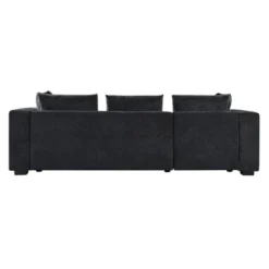 L-Shaped Sectional Sofa Chenille Upholstered Sofa Couch With Wooden Storage Compartment, Black/Brown/Gray/Green-ModernLuxe -Chic Furniture Store GUEST 8314ec9a e16b 4e33 b3d6 ac14f288f620
