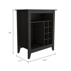 Gulches Black Bar Cabinet: Elegant Storage & Wine Organization -Chic Furniture Store GUEST 8353b105 ef00 4204 9b95 b1cafdbdc906