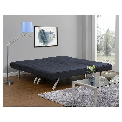 Eve Velvet Upholstered Convertible Futon - Room & Joy 9 Eve Velvet Upholstered Convertible Futon - Room & Joy - Image 9