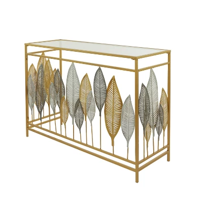 30" X 44" Contemporary Metal Console Table - Olivia & May 8 30" X 44" Contemporary Metal Console Table - Olivia & May - Image 8