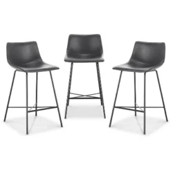 Set Of 3 24" Phillip Counter Height Barstools - Poly & Bark -Chic Furniture Store GUEST 8684ae0a 2ee1 4180 bf38 89e65e5f36ac