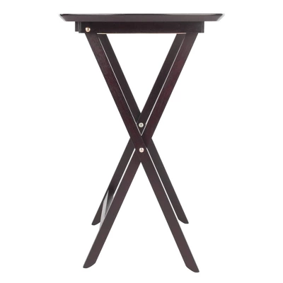 Set Of 4 Single Snack Tables Espresso - Winsome 3 Set Of 4 Single Snack Tables Espresso - Winsome - Image 3