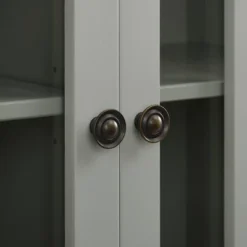 Largo Double Door Cabinet Gray - Linon -Chic Furniture Store GUEST 8a50ec34 ae20 4879 adf7 39af8d25aa60