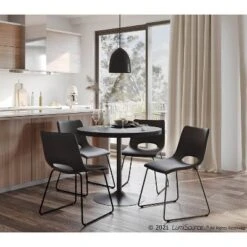 Set Of 2 Robbi Steel/Faux Leather Dining Chairs - LumiSource 15 Set Of 2 Robbi Steel/Faux Leather Dining Chairs - LumiSource -Chic Furniture Store GUEST 8a7dcfde 3bd8 4b85 adf8 625da88ffa77