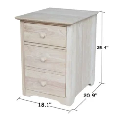 Riley 2 Drawer File Cabinet Unfinished - International Concepts -Chic Furniture Store GUEST 8a8c540f 60b3 4288 8f70 37eb5af250db