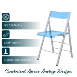 LeisureMod Menno Folding Dining Chair With Stainless Steel Frame, Compact And Durable Design For Kitchen, Balcony, Patio, Garden, Office, Or Event Use 21 LeisureMod Menno Folding Dining Chair With Stainless Steel Frame, Compact And Durable Design For Kitchen, Balcony, Patio, Garden, Office, Or Event Use -Chic Furniture Store GUEST 8b686dc6 c570 43ce 8e38 31ff3e378beb