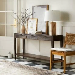 Chic Furniture Store 13 East Bluff Woven Drawer Console Table - Threshold⢠Designed With Studio McGee