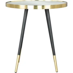 Jonathan Side Table Glass Gold - ZM Home