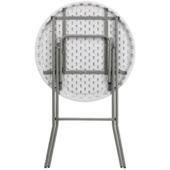 Flash Furniture 2.6-Foot Round Granite White Plastic Bar Height Folding Table -Chic Furniture Store GUEST 8d3695ca 5c62 4a6b 829f dbd207836261