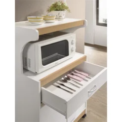 Microwave Kitchen Cart In White - Hodedah 7 Microwave Kitchen Cart In White - Hodedah -Chic Furniture Store GUEST 90be18f6 ffdd 4d6a b347 709078d4b966