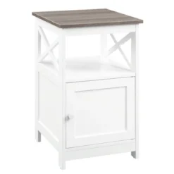 Oxford End Table With Storage Cabinet And Shelf - Breighton Home -Chic Furniture Store GUEST 910ca5e8 cfd6 4246 abb4 239e377aa849