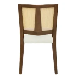 Christopher Knight Home Hassan Rubberwood Upholstered Dining Chairs With Cane Webbing(Set Of 2) -Chic Furniture Store GUEST 910d49cc 9e85 419c b08c 84876c272ba2