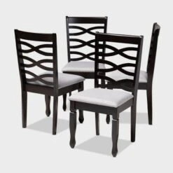 4pc Lanier Finished Wood Dining Chairs - Baxton Studio 14 4pc Lanier Finished Wood Dining Chairs - Baxton Studio -Chic Furniture Store GUEST 9223a691 3c8c 40aa 99e9 43c408a171ad