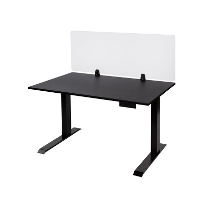 Stand Up Desk Store ReFocus Clamp-On Acrylic Desk Divider Partition Sneeze Guard Shield 2 Stand Up Desk Store ReFocus Clamp-On Acrylic Desk Divider Partition Sneeze Guard Shield - Image 2