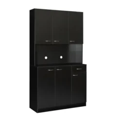 70.87" Tall Kitchen Hutch Cabinet, Pantry Storage Cabinet With 6-Doors, 1 Open Shelf And 1 Drawer - ModernLuxe -Chic Furniture Store GUEST 965a6f2b b257 4602 b5c7 e88724507dee