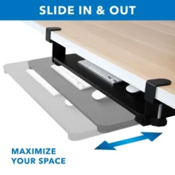 Mount-It! Clamp Keyboard Tray | Sliding Under Desk Keyboard & Mouse Platform | Retractable Undermount Drawer | No Screws Or Scratches To Assemble -Chic Furniture Store GUEST 970c6185 d684 4ede 9d7e c38a026aa24e