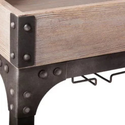 Franklin Bar Cart And Wine Rack Weathered Gray - Threshold™ -Chic Furniture Store GUEST 999f1629 e0ab 4692 9a9e 8313a8429fea