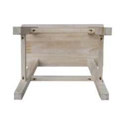 18" Saddle Seat Stool Hardwood Natural - International Concepts -Chic Furniture Store GUEST 99c05eeb a87d 4b2f 8456 e681b98e7f5d