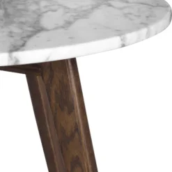 20" Gabrielle Marble Round Side Table Walnut - Poly & Bark -Chic Furniture Store GUEST 9a3efa60 a861 49b1 ba4c 4aee310bb4e1