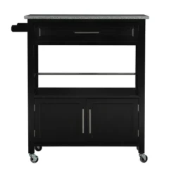 Cameron Kitchen Cart With Granite Top - Linon -Chic Furniture Store GUEST 9a579333 9c2d 49d1 a8f3 49b9c62697f4