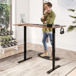 Tangkula 55" Electric Standing Desk Height Adjustable Home Office Table W/ Hook -Chic Furniture Store GUEST 9a8800fa ddd3 49ca a570 d9d4e2998f27