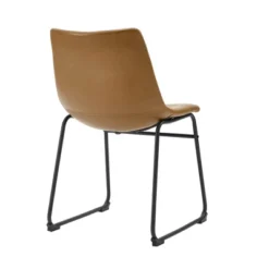 Set Of 2 Laslo Modern Upholstered Faux Leather Dining Chairs - Saracina Home -Chic Furniture Store GUEST 9c08c6e5 09f4 403a 844a a5fe7811db86