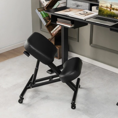 Costway Ergonomic Kneeling Chair Adjustable Stool Memory Foam Angled Seat 2 Costway Ergonomic Kneeling Chair Adjustable Stool Memory Foam Angled Seat - Image 2