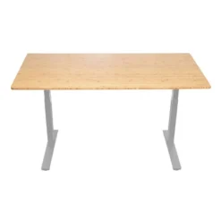 48"x30" Electric Standing Desk With Adjustability ( 27.2"-45.3") Natural Bamboo Gray - Uncaged Ergonomics -Chic Furniture Store GUEST 9d796b82 4554 4254 9f29 751ba4908487