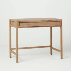 Wood & Cane Transitional Writing Desk - Hearth & Hand™ With Magnolia 16 Wood & Cane Transitional Writing Desk - Hearth & Hand™ With Magnolia -Chic Furniture Store GUEST 9f171552 9800 4052 8e19 8f68524075d5