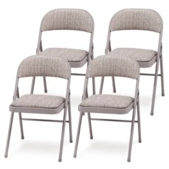 MECO 4-Pack Of Sudden Comfort Deluxe Fabric Padded Folding Dinning Chairs With 16 X 16 Inch Seat And Non Marring Leg Caps -Chic Furniture Store GUEST a02de1a8 14e4 4bd8 bb11 adcb227eb415