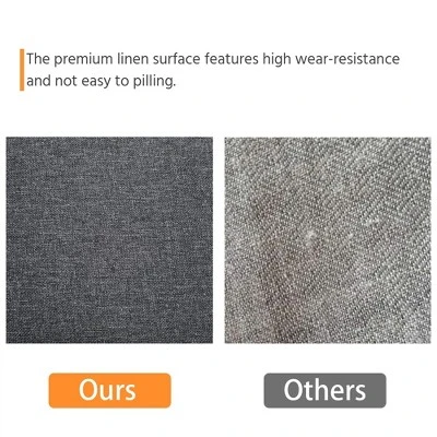 Yaheetech Modern Loveseat Sofa Couch 2-Seater Linen Fabric Upholstery Sofa Couch-Gray 6 Yaheetech Modern Loveseat Sofa Couch 2-Seater Linen Fabric Upholstery Sofa Couch-Gray - Image 6