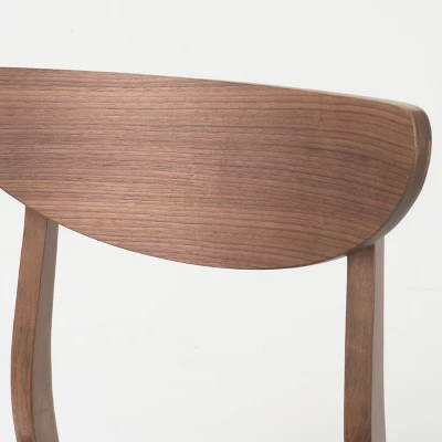 5pc Anise 59" Dining Set Walnut/Dark Brown - Christopher Knight Home 2 5pc Anise 59" Dining Set Walnut/Dark Brown - Christopher Knight Home - Image 2