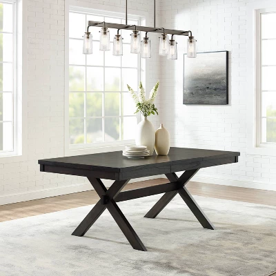 Hayden Extendable Dining Table Slate - Crosley 1 Hayden Extendable Dining Table Slate - Crosley