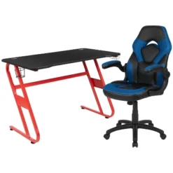 Flash Furniture Gaming Desk And Racing Chair Set With Cup Holder And Headphone Hook -Chic Furniture Store GUEST a5ae6c76 f125 419b b9c2 9283f084e48e